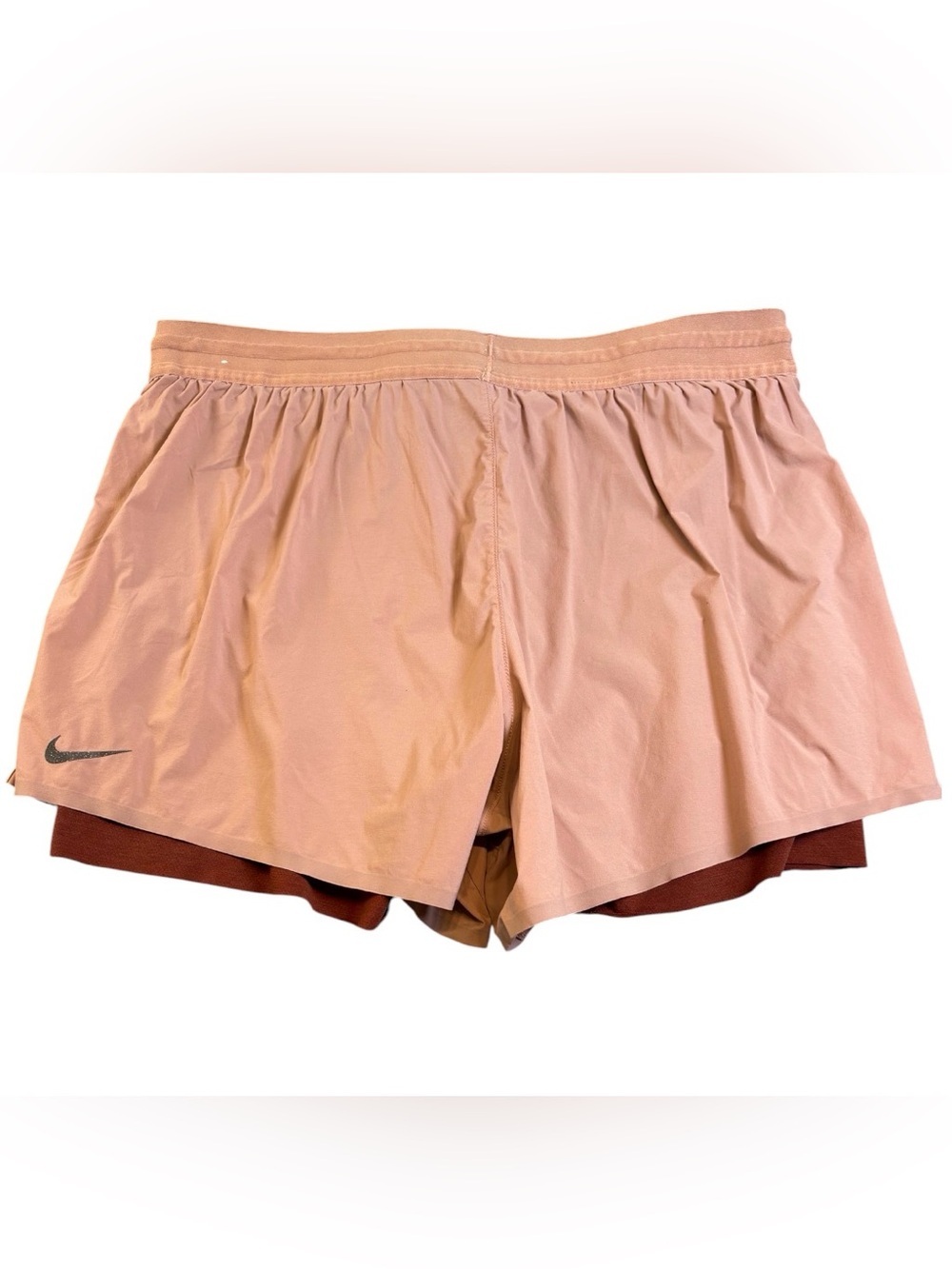 Nike Men’s Dri-FIT Yoga 2-in-1 Training Shorts Fossil Rose Pink XXL DN1520-668